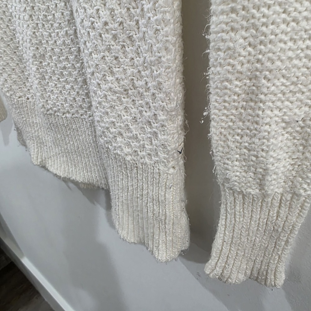 Vintage Y2K American Eagle Outfitters Womens Waffle Knit Cowl Neck Sweater‎ Xxs - Picture 5 of 8